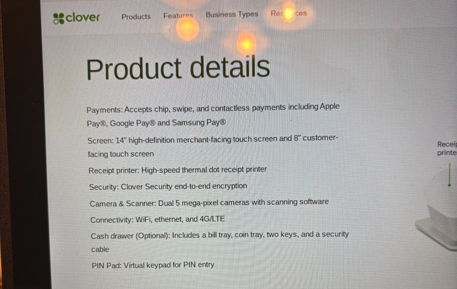 Clover POS Station Duo (used 1 month)