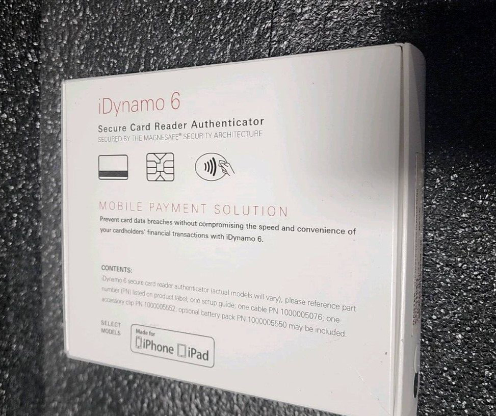 Magtek 21087023 iDynamo 6 Secure Card Reader Authenticator Untested
