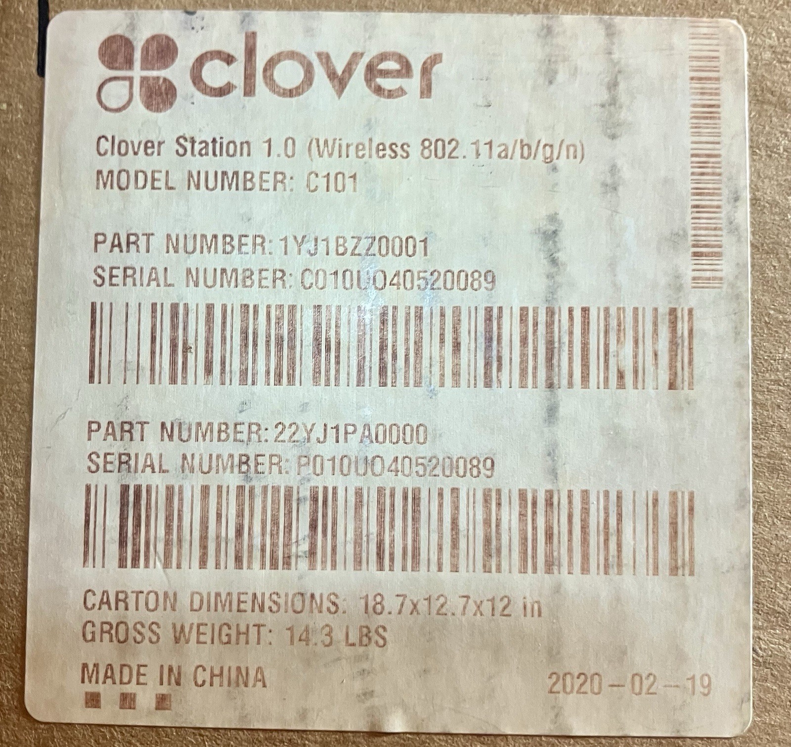 Clover POS System Lot C500 Station C101 D100 Cash Drawer PAX S80 Terminal Tested