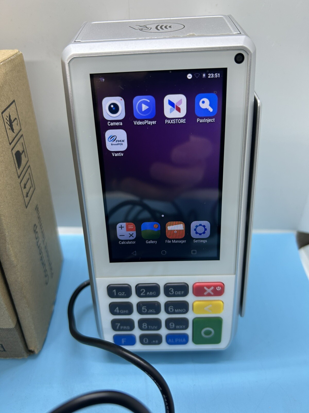 PAX A80 & POWER ADAPTER. Read