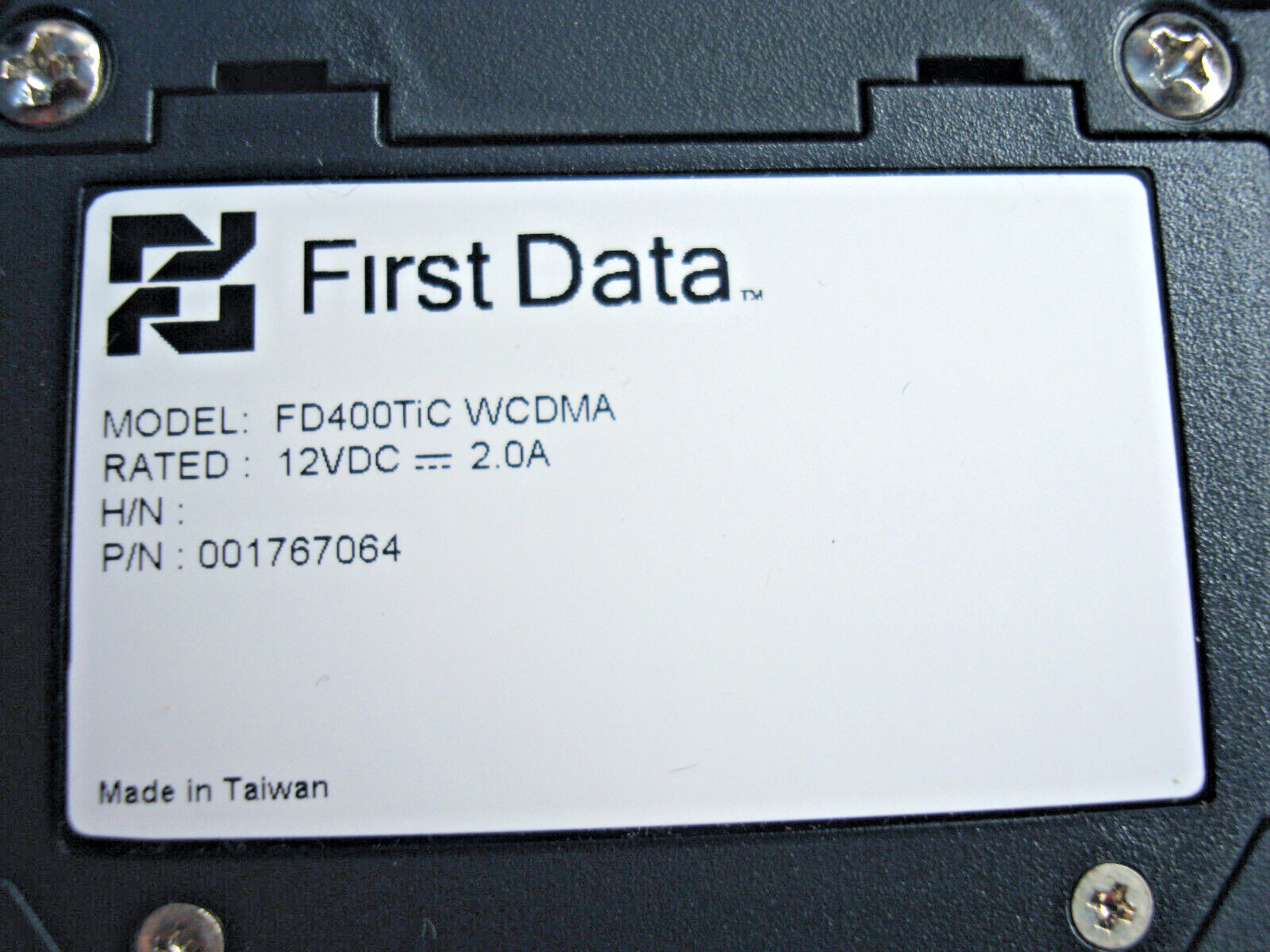 First Data FD400TiC WCDMA Wireless Terminal Convenient Business Transactions