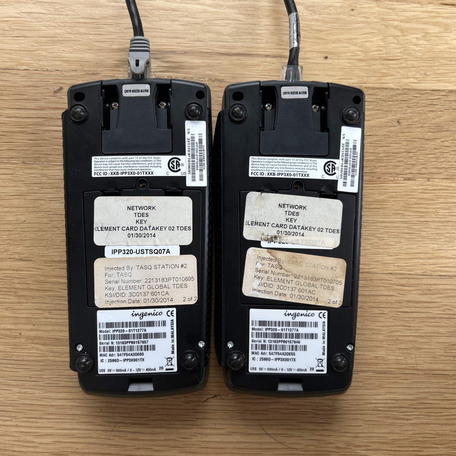2 Ingenico Ipp350 Credit Card Pin Pad Reader USB Swiper Msr-100