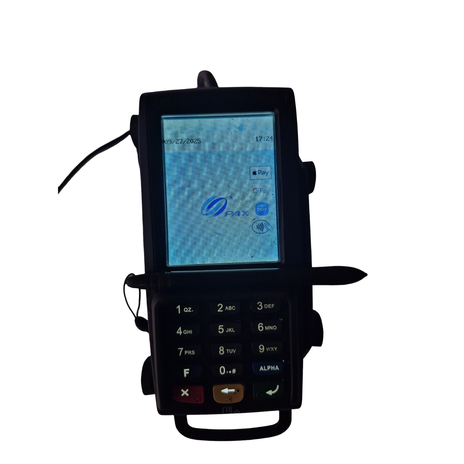 Used PAX S300 Integrated PIN Pad Credit Card Terminal w/ Power + Cable – Tested