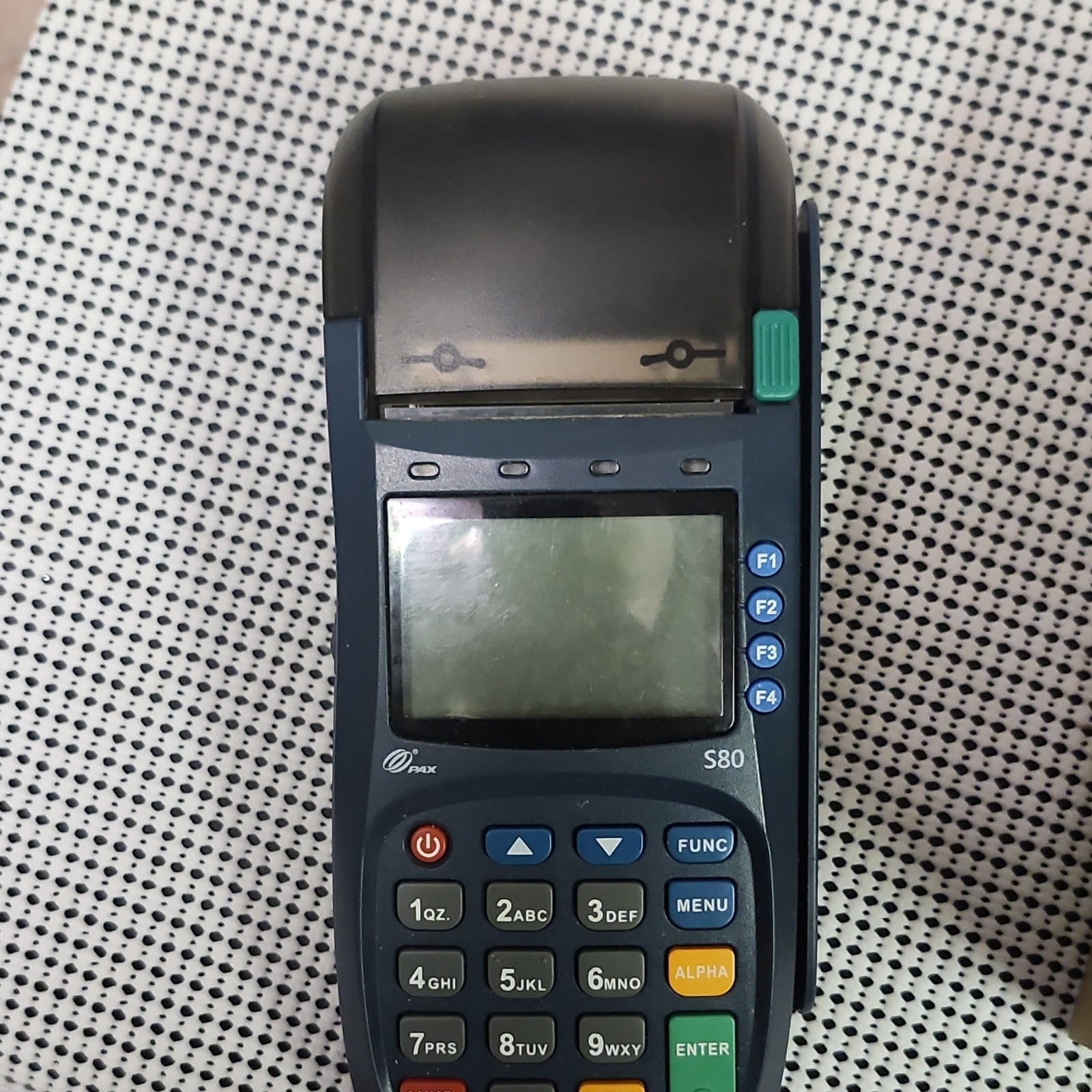 PAX S80 Credit Card Terminal with Receipt Paper Rolls