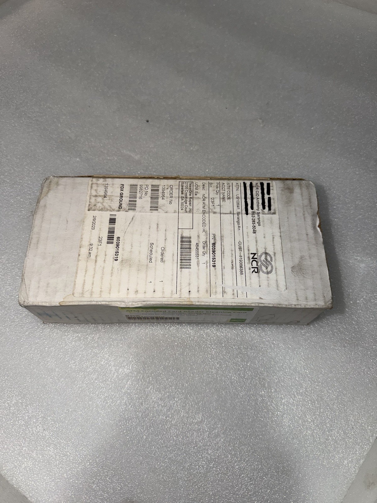 (25) NCR ATM encoded card reader cleaning cards