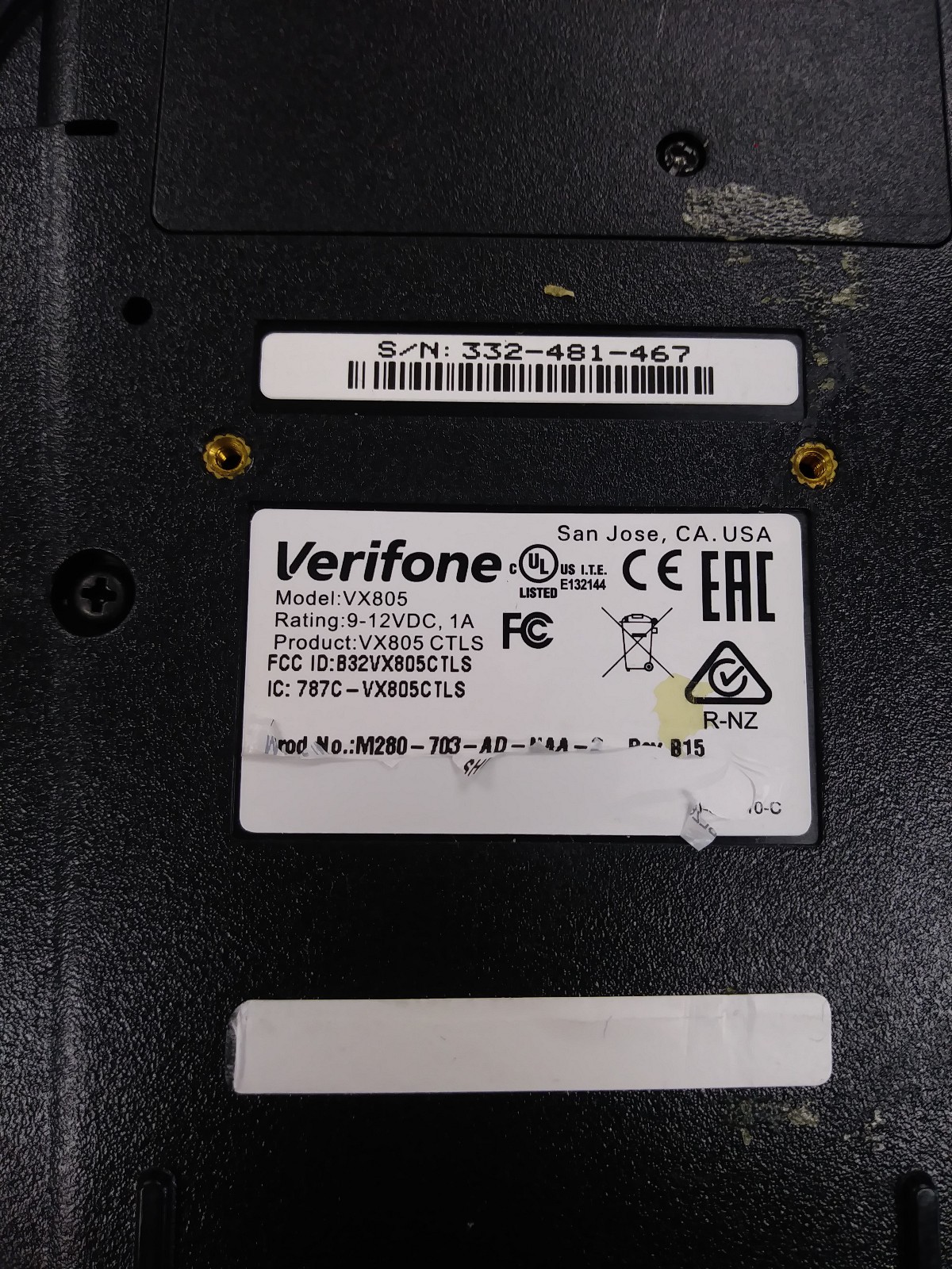 VeriFone VX 805 Pin Pad USB Card Chip Reader Keypad LOT OF 4 – NO POWER SUPPLIES