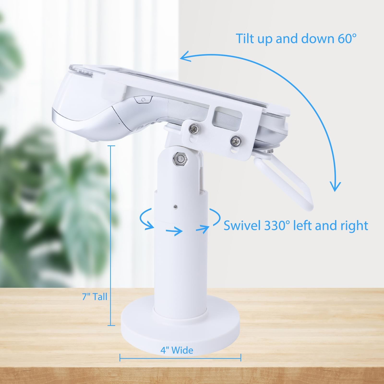 POS Terminal Stand for Pax A920/A920 Pro Credit Card Machine Stand, 7″ Tall Tilt
