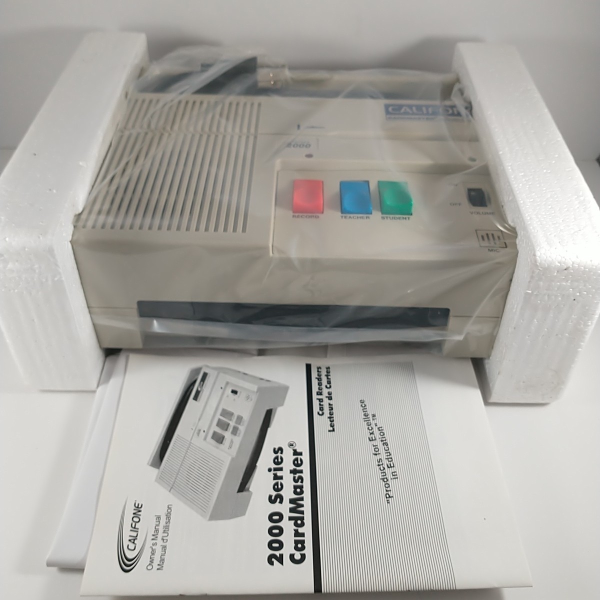Califone Cardmaster Magnetic Card Reader Series 2000/ model 2010 NIB