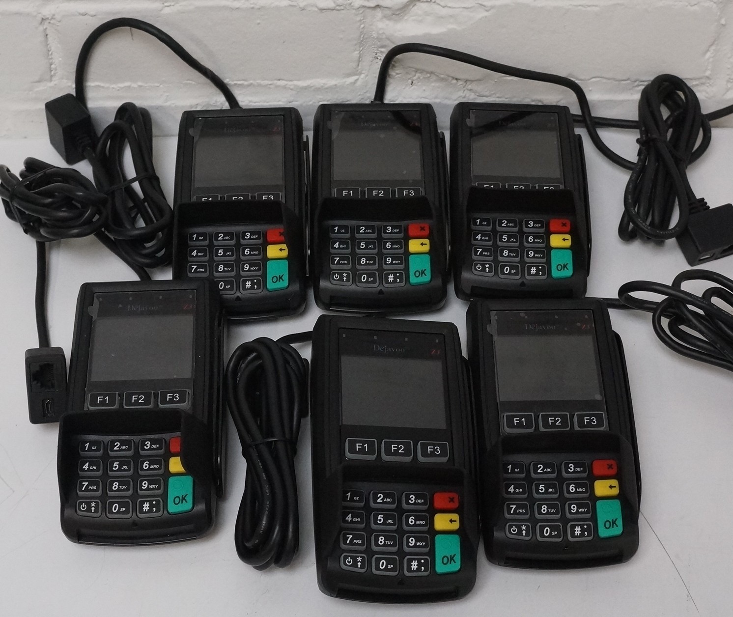 Dejavoo Z3 VEGA3000 Magnetic POS Credit PinPads ** Lot of 6 **