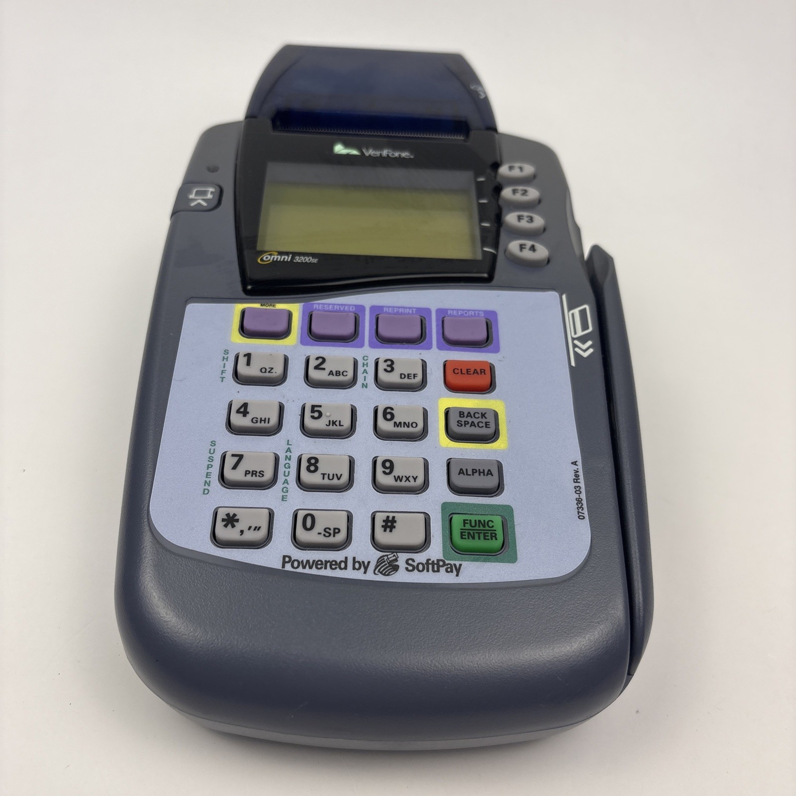 VeriFone Omni 3200SE Credit Card Payment Terminal POS Untested No Power Cord