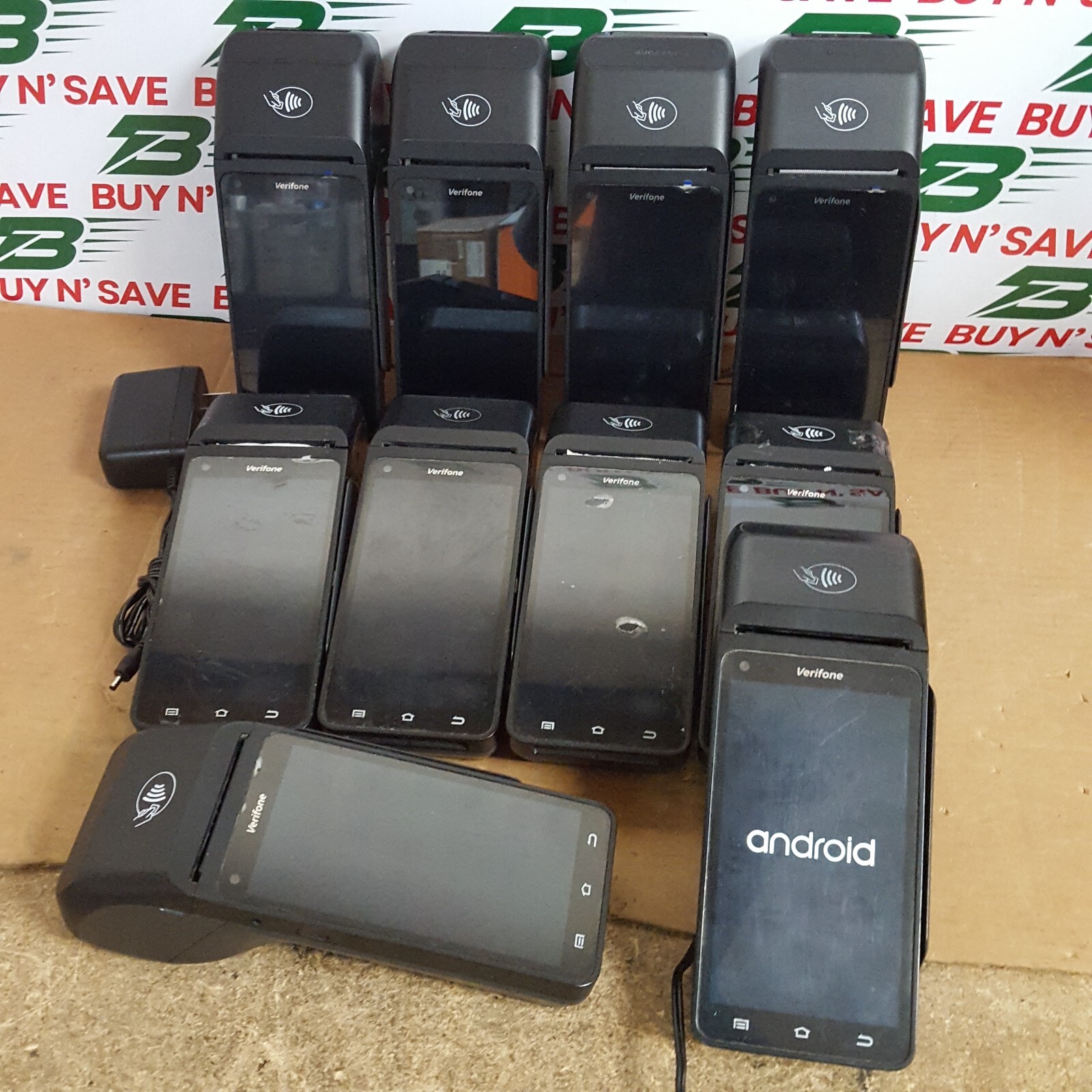 Lot of 10- Verifone T650 Credit Card Terminal POS Pad w/2 PwrCords -SeePix- USED