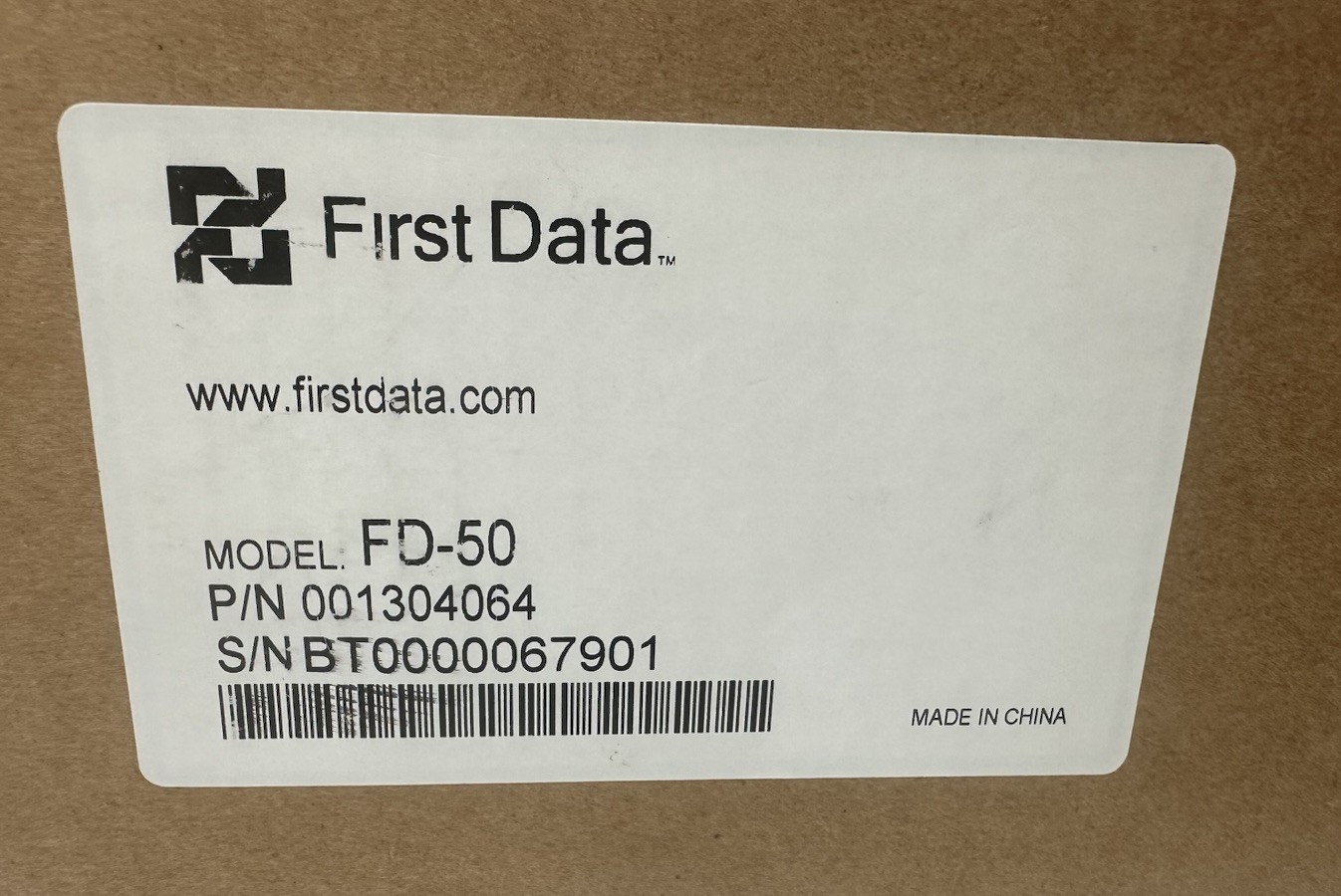 First Data FD50 Credit Card Reader Processing Terminal 