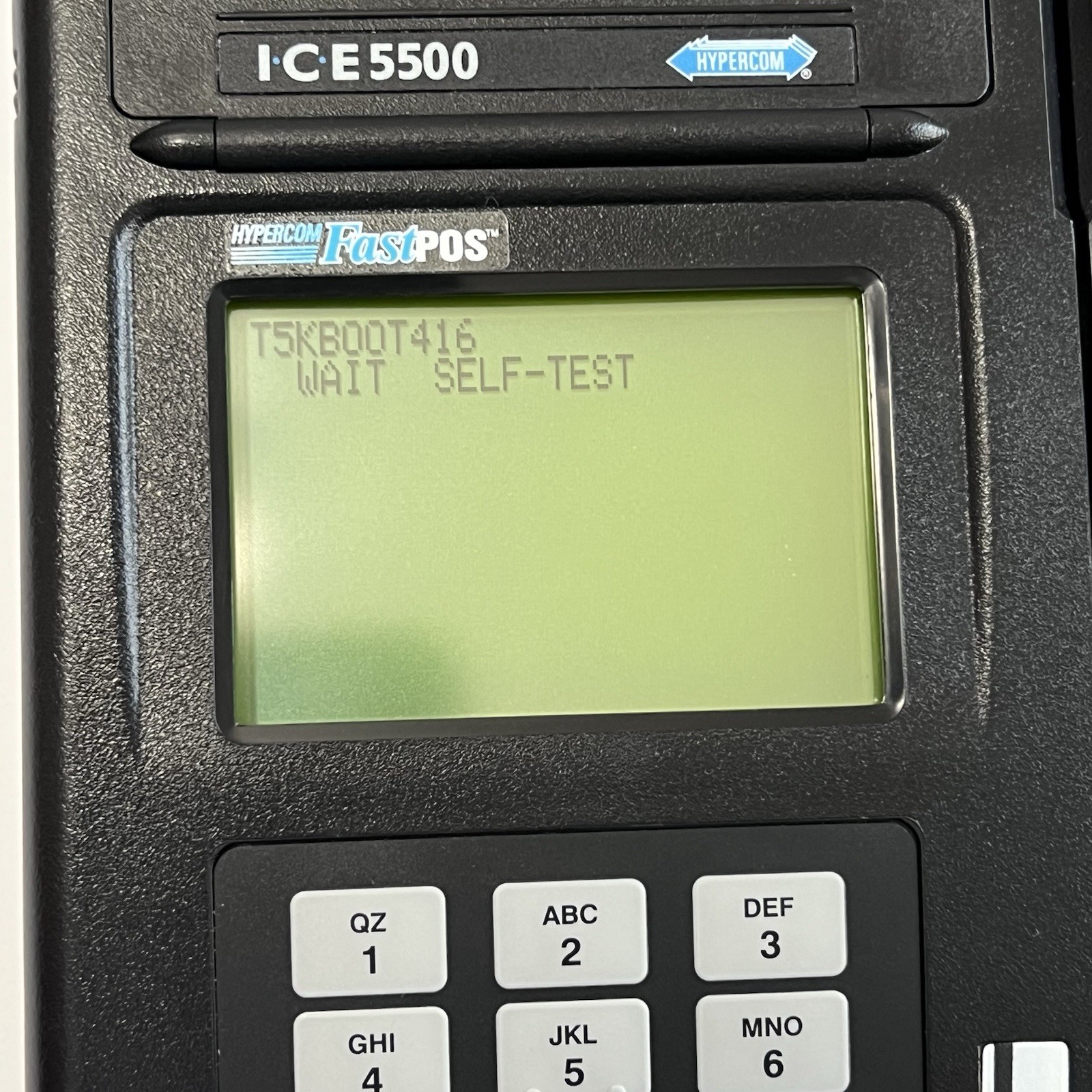 Hypercom ICE 5500 FastPOS POS Credit Card Terminal Analog Modem Works Retail Vtg