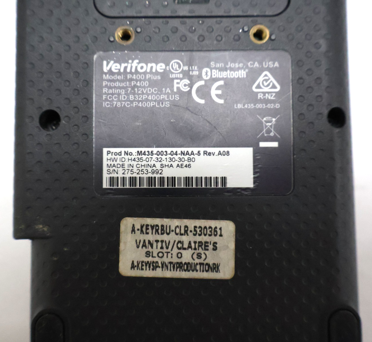 AS-IS Verifone P400 Plus Credit Card Payment Terminal “Untested”
