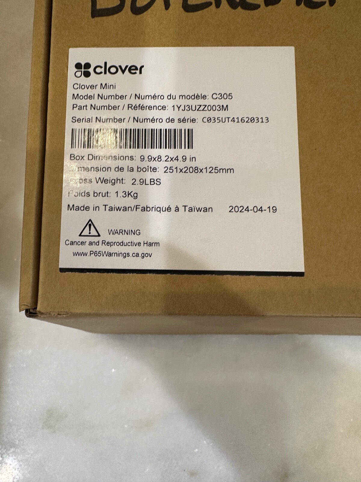 Clover Mini C305 POS System/Credit Card Terminal * 2024 Model READ DESCRIPTION*