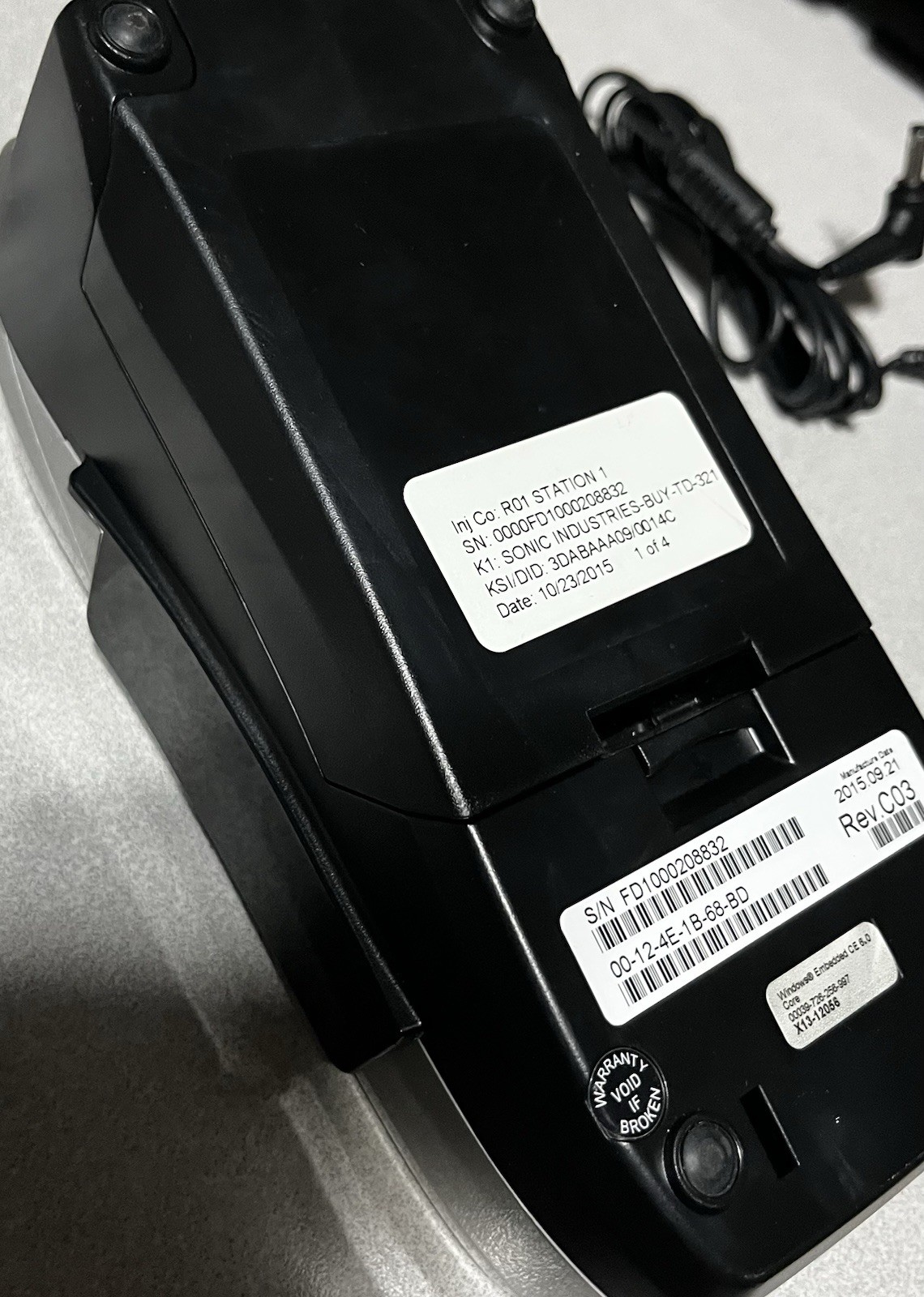 New No Box First Data FD130 Credit Card Machine Duo Method w/Power Supply, Paper