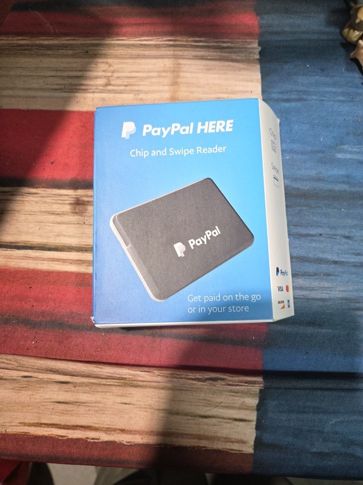 PayPal Here Chip And Swipe Reader In Box With Charger Card Reader