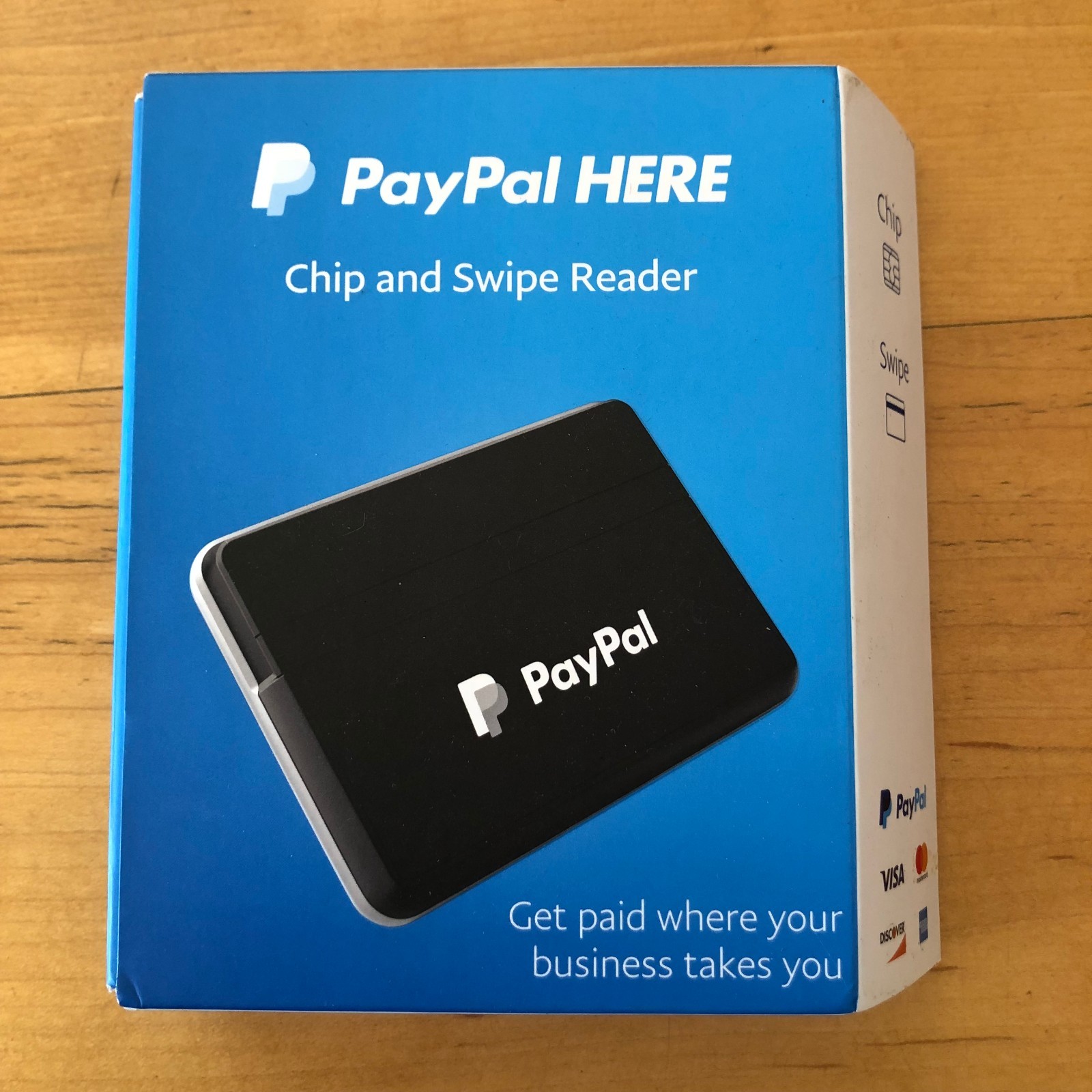 PayPal HERE Chip and Swipe Reader, PCSUSDCRT, Black Brand New in Box Free Ship