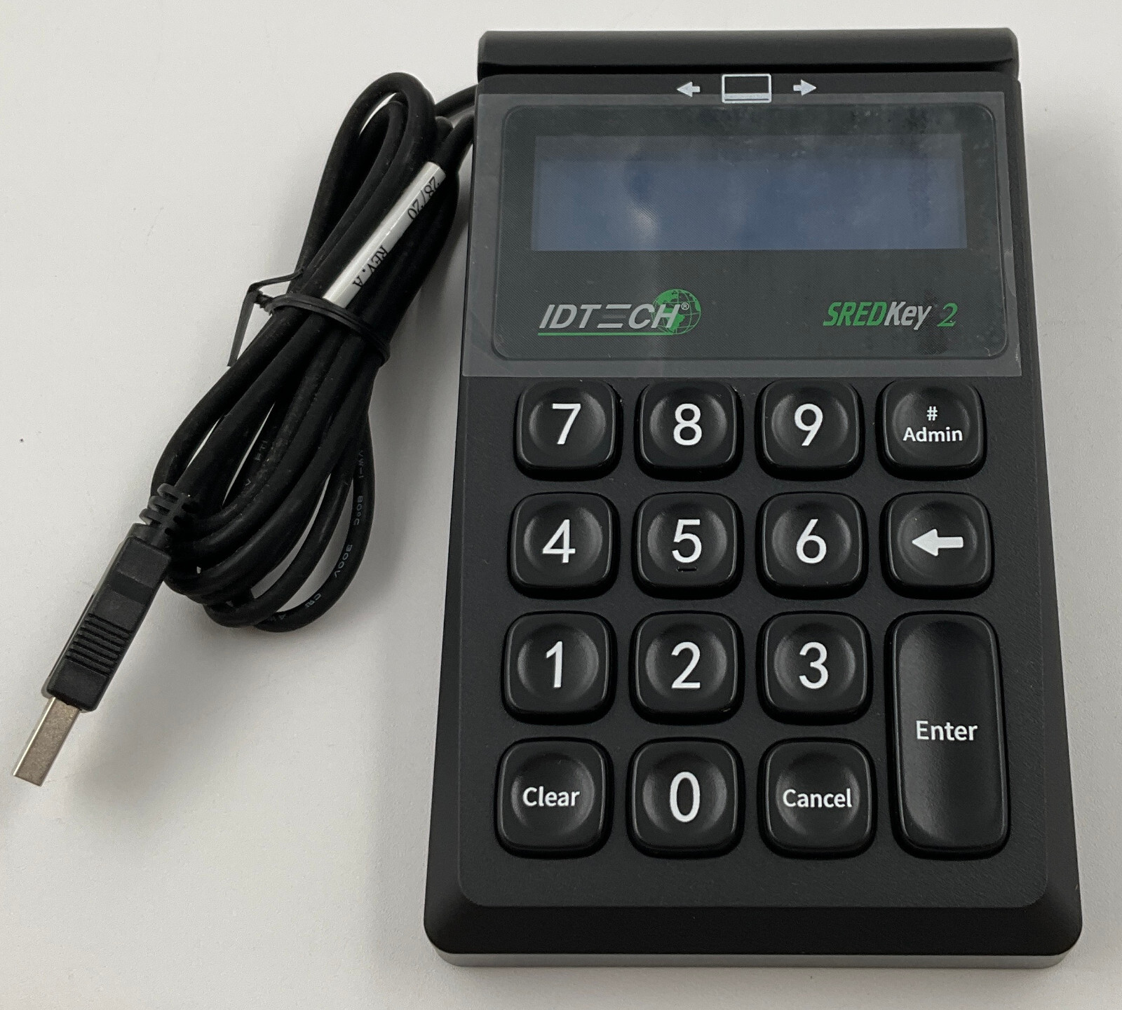 ID Teck SREDKey 2 Encrypted 10-Key Keypad w/ Magstripe Reader IDSK2-534E