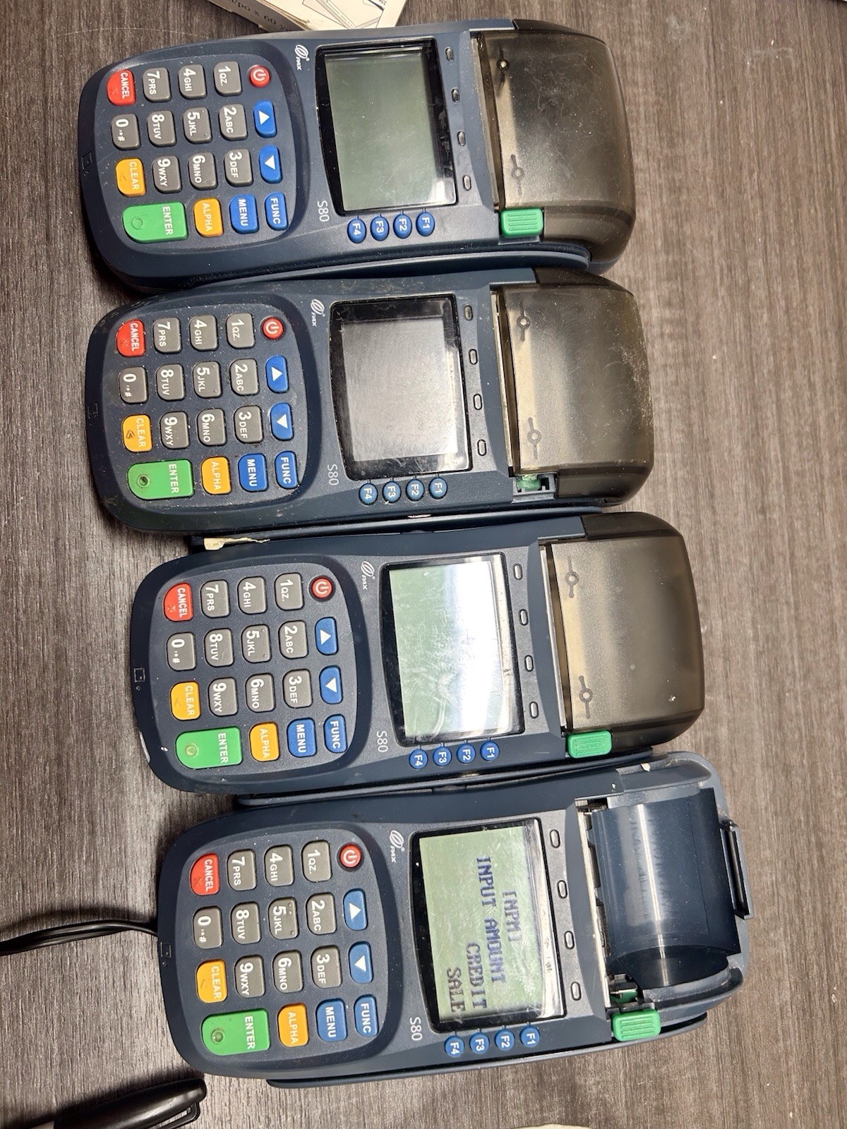 Lot Of 4 PAX S80 EMV NFC Credit Card Machine “Locked” |#D76