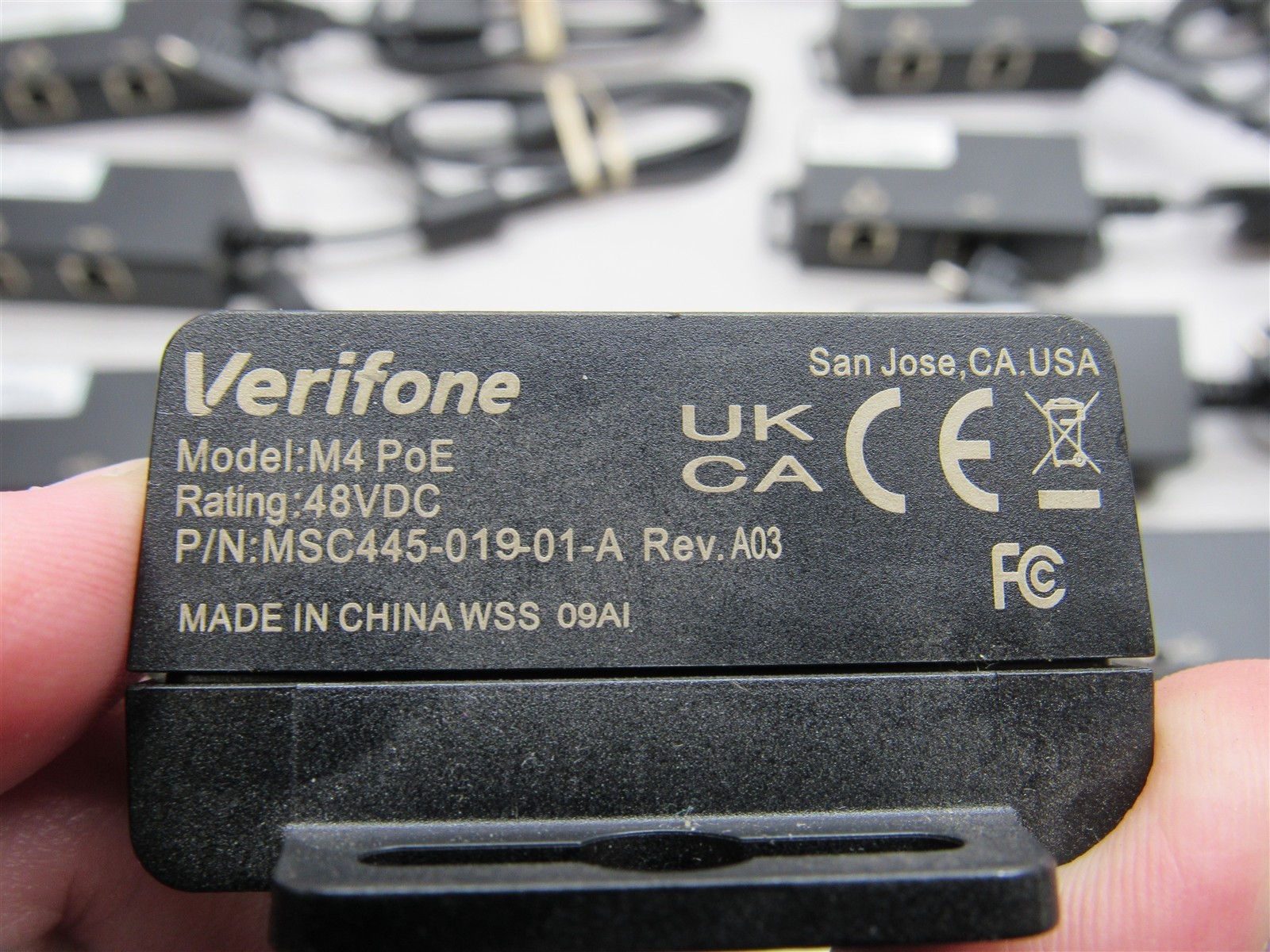 10 LOT – VeriFone LBL278-002-01-A Ice Cube Cables for M400 Ethernet USB-C