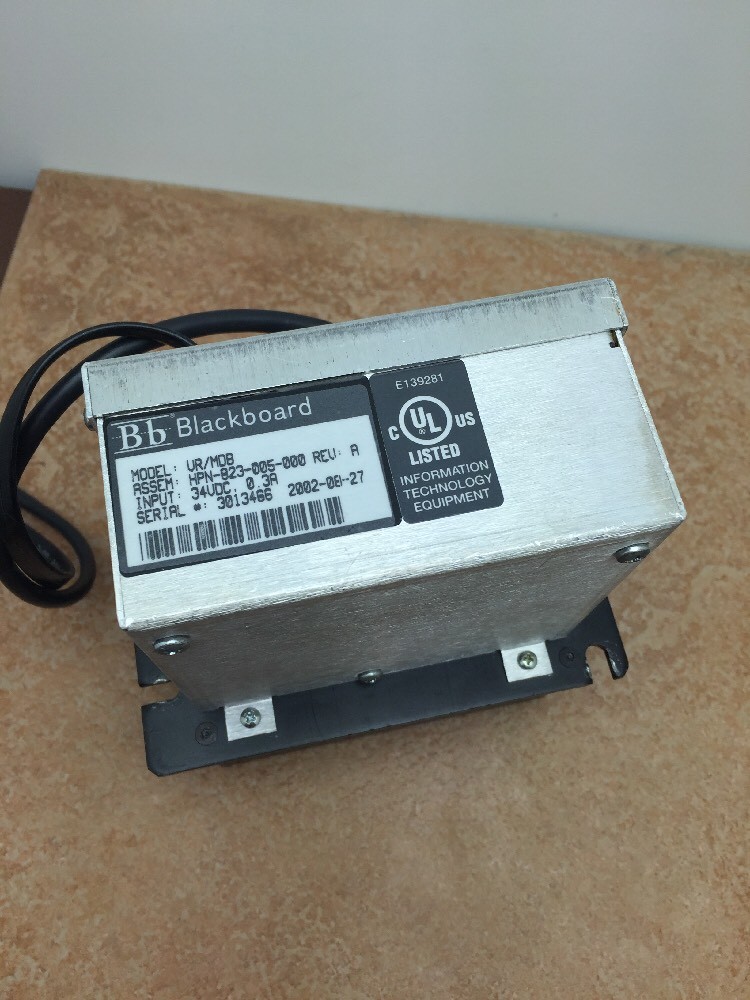 Blackboard HARCO VR/MDB Vending card Reader 34VDC .3A HPN-823-005-000 Rev: A