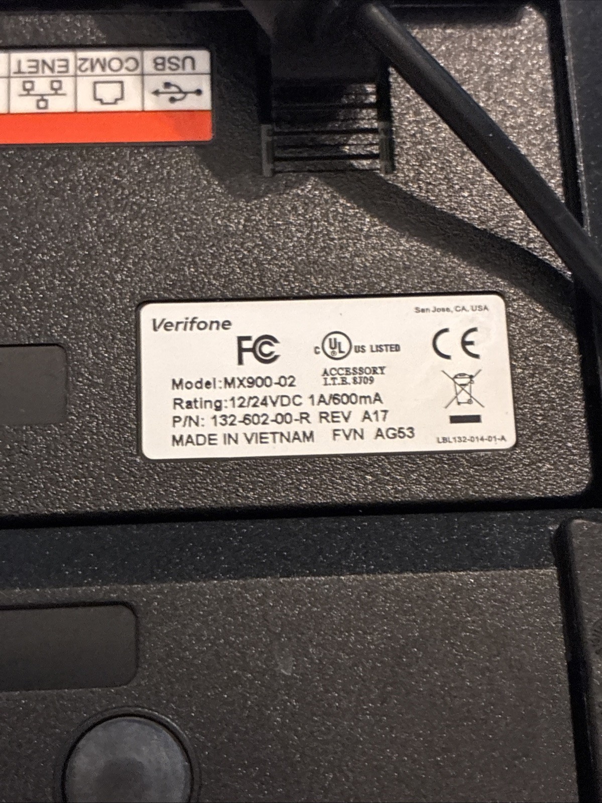 4x Verifone MX 925 Payment Terminal Unlocked Key Cleared w/ Power Supply & Cable