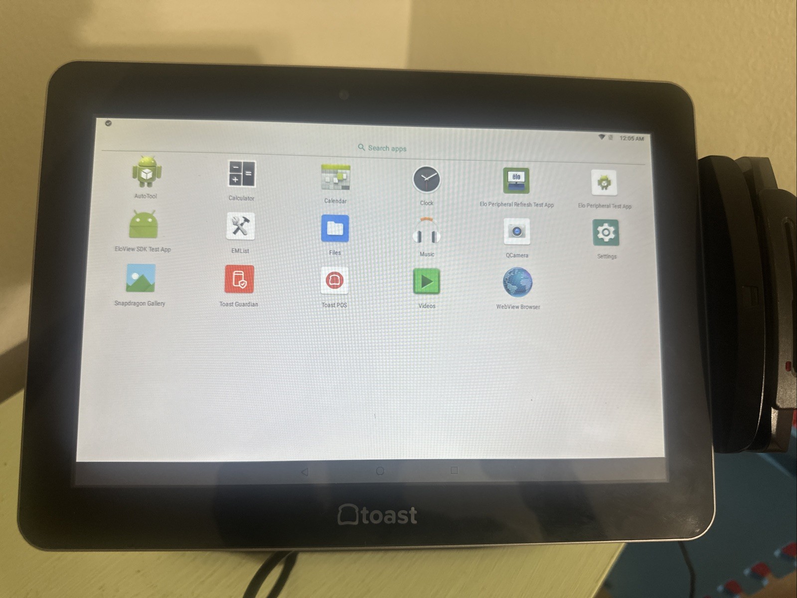 Toast Elo ESY10i1B 10 Android POS Touchscreen Terminal Card Reader Tested