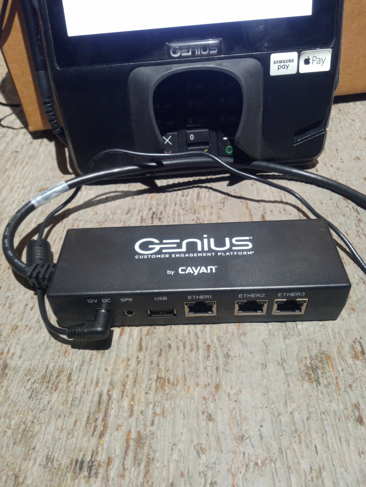 VeriFone MX925 MX925CTLS Genius by Cayan POS Credit Card Payment Terminal Tested