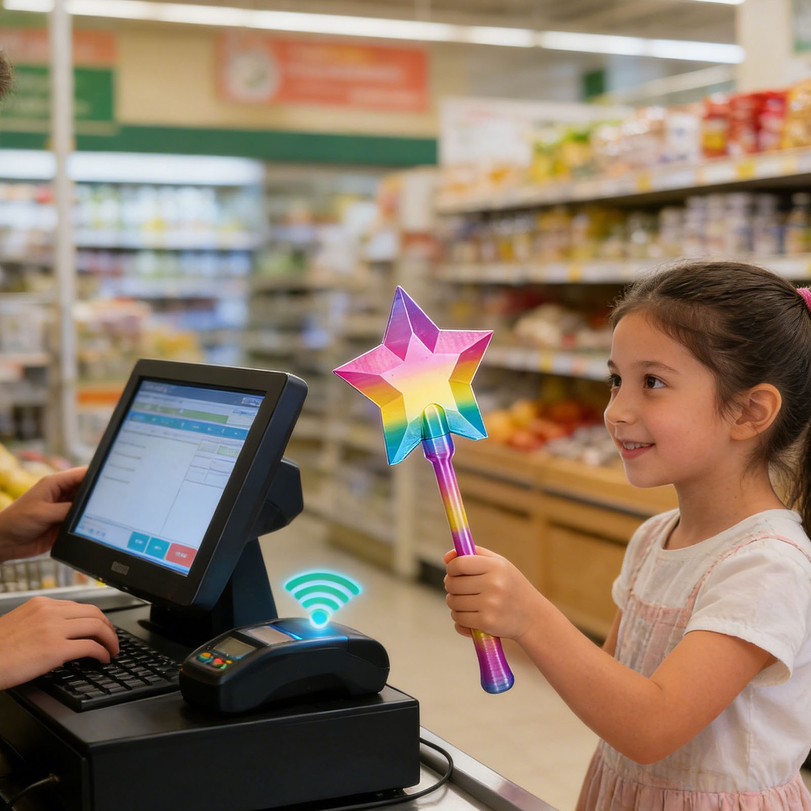 3D Printed Credit Card Wand Tap To Play Fairy Credit Card Holder Style 2