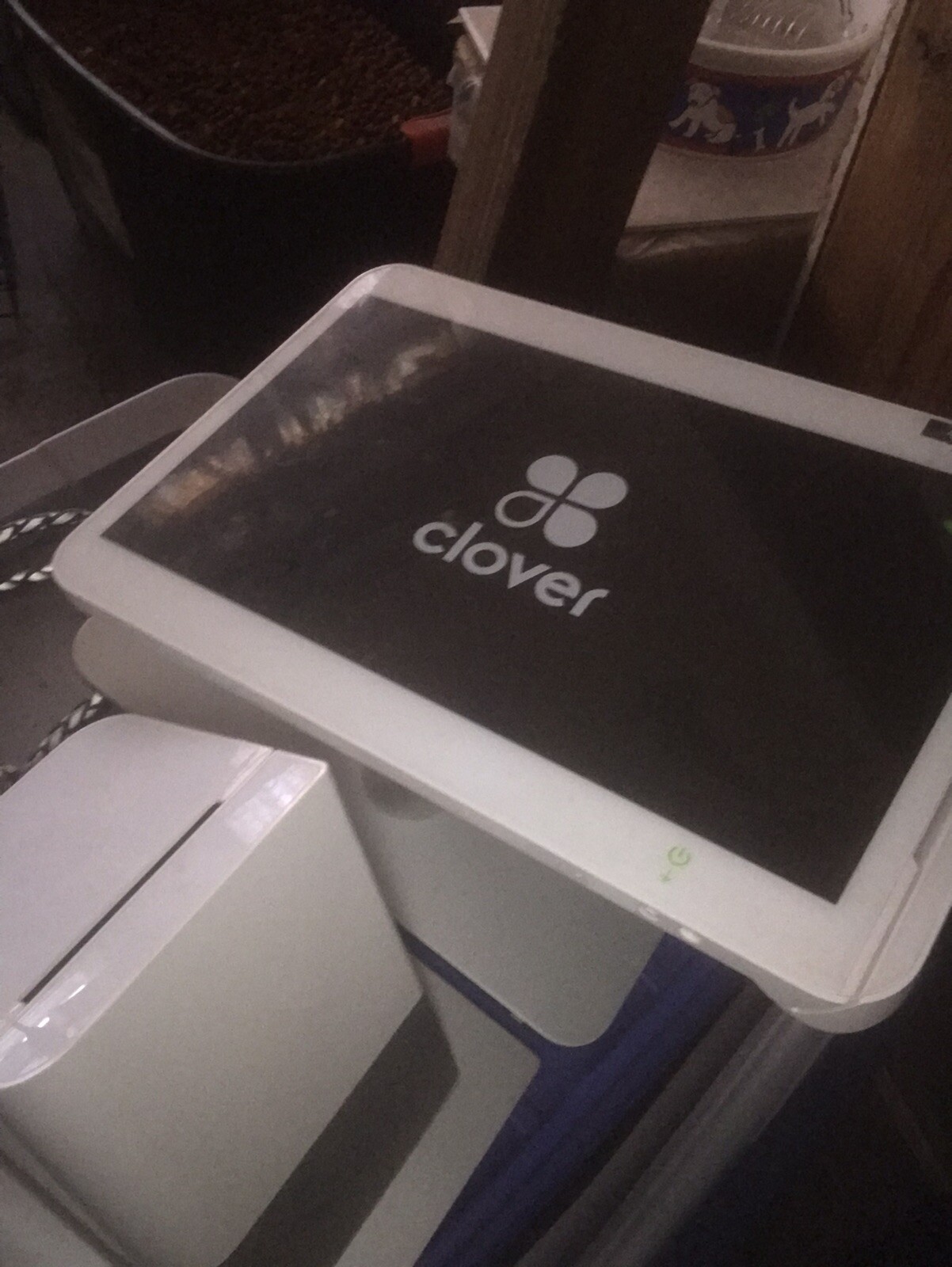 Clover Station C100 POS 1.0 System Printer Point Sale P100 Locked Master