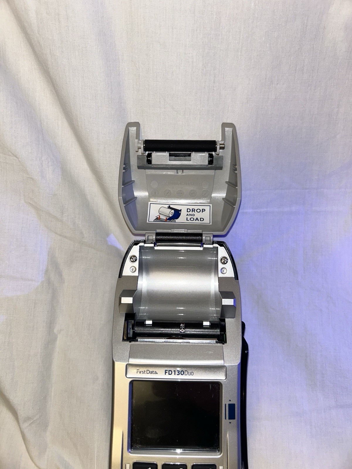 First Data FD130 Duo Wired Card Terminal Built-In Receipt Printer (untested)