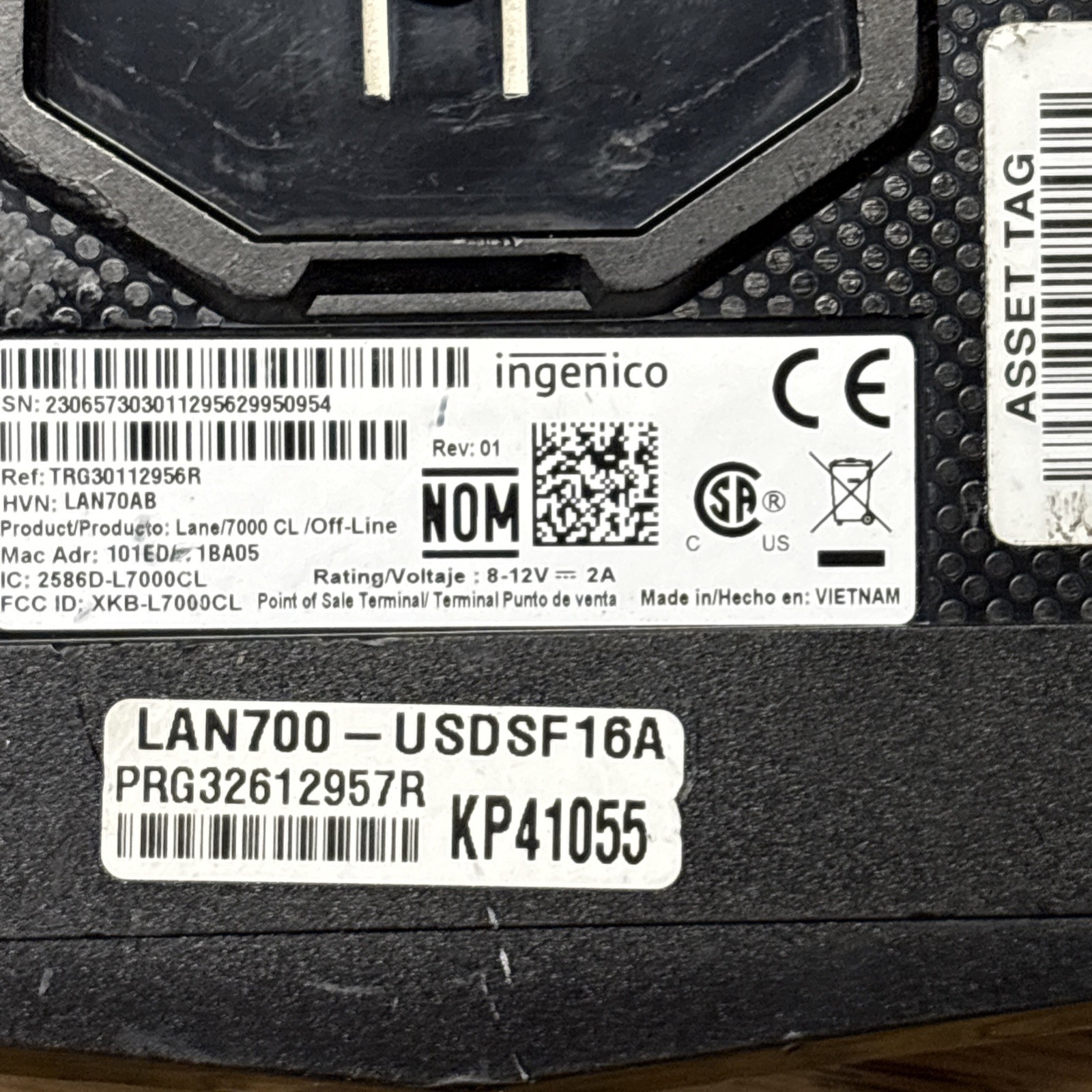 Ingenico LANE/7000 Credit Card Terminal