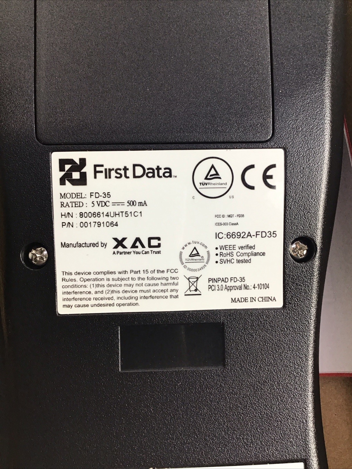 Lot Of 9 FirstData FD-35 PIN Pad 9 NEW Working TESTED