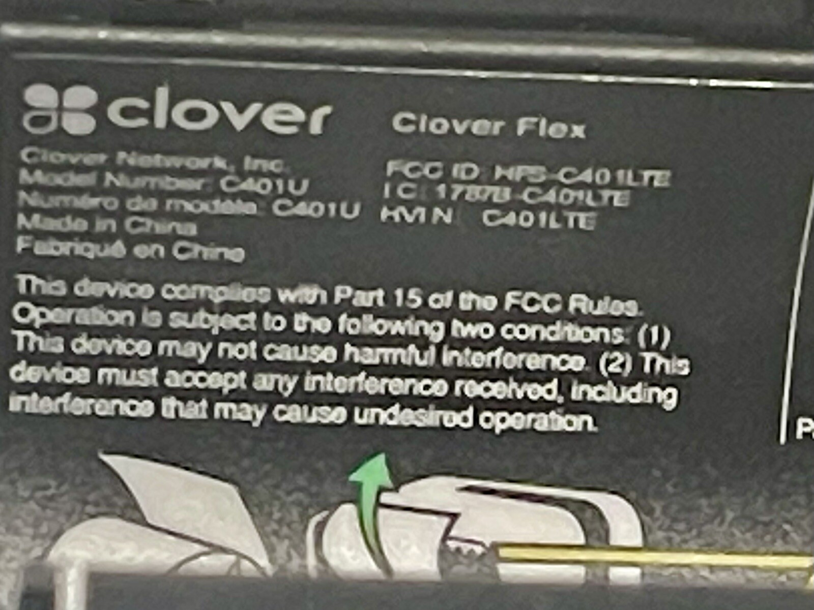 Clover Flex LTE C401U JUST THE UNIT NO CABLES OR CRADLE