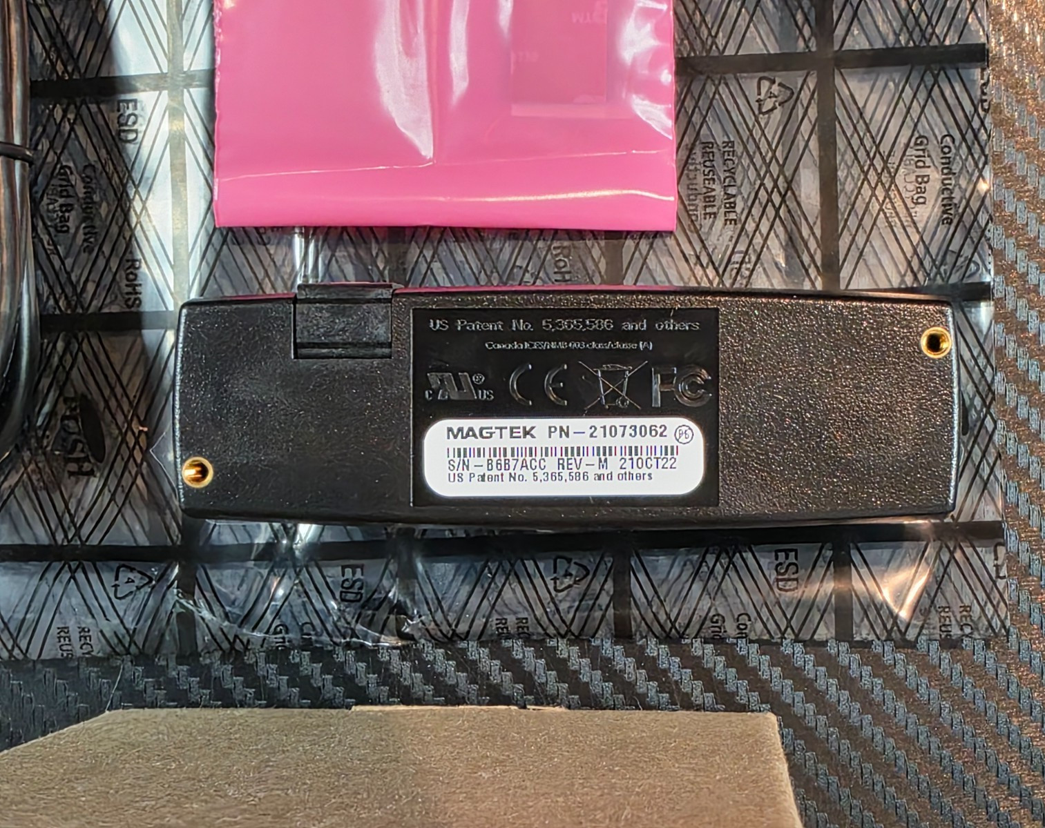 MagTek Dynamag Magnesafe Triple Track Magnetic Stripe Swipe Reader #21073062