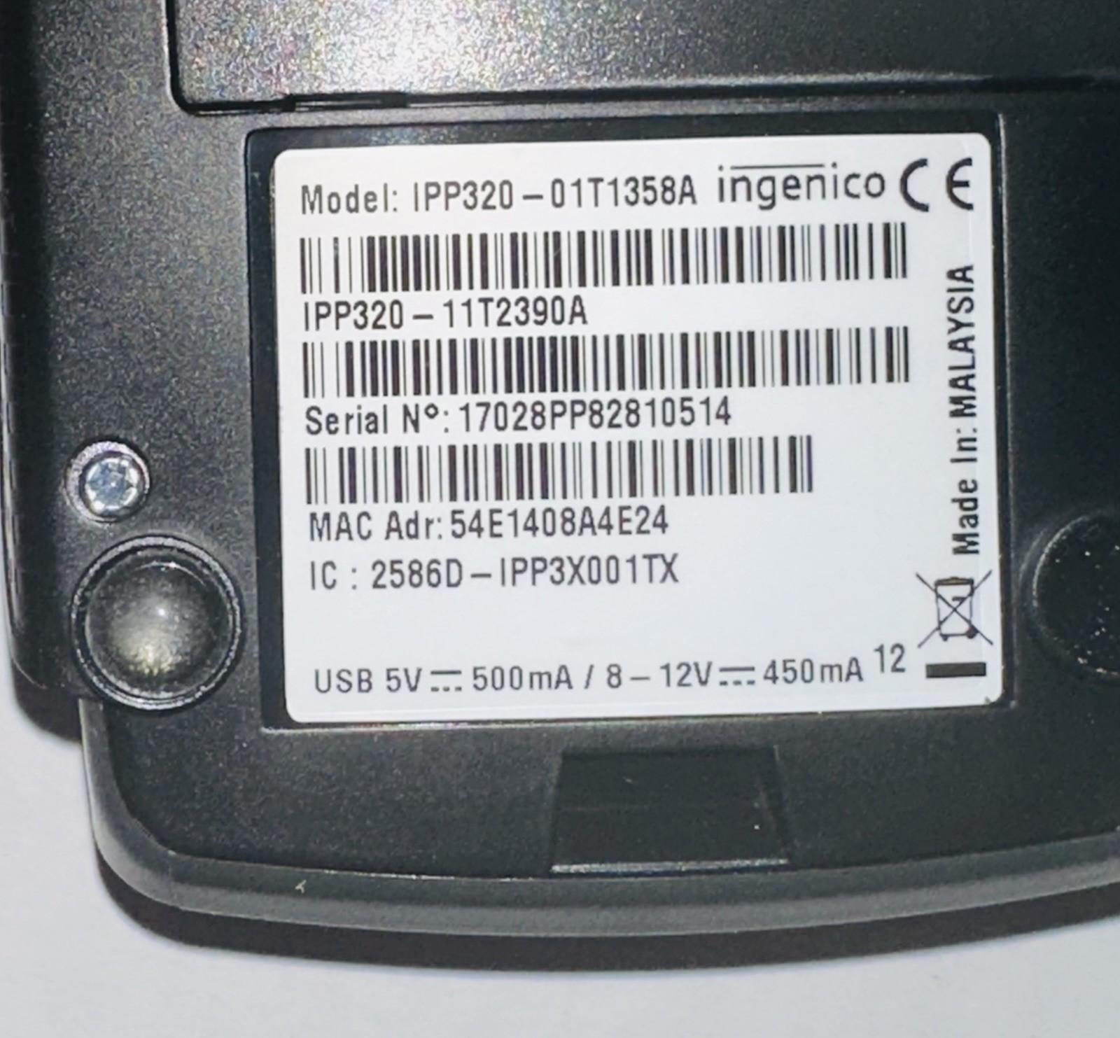 Ingenico iPP320 Credit Card Processing Terminal Machine (New – Open Box )