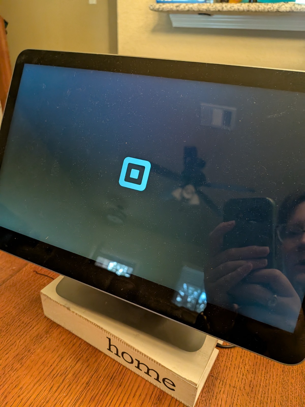 Square Register SPB1-01 POS System Dual Screen Terminal Tested Working w/ Stand