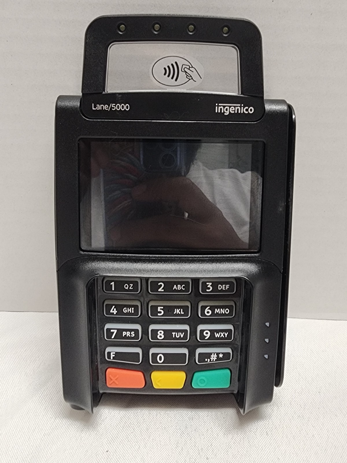 Ingenico Lane 5000 Credit Card Reader Point of Sale System. UNTESTED