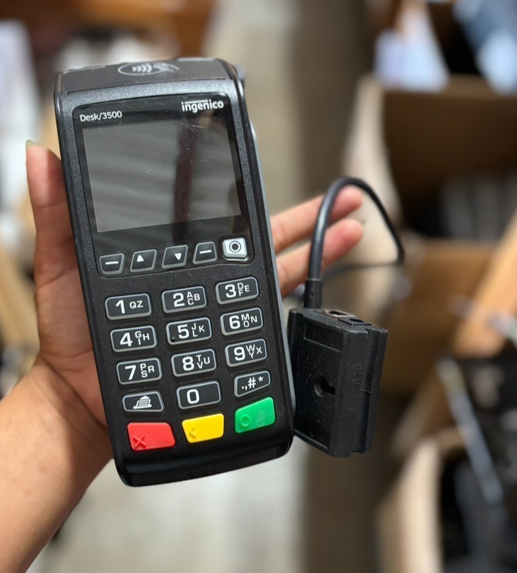 Ingenico Desk/3500 Black Handheld Ethernet Color Display Credit Card Terminal