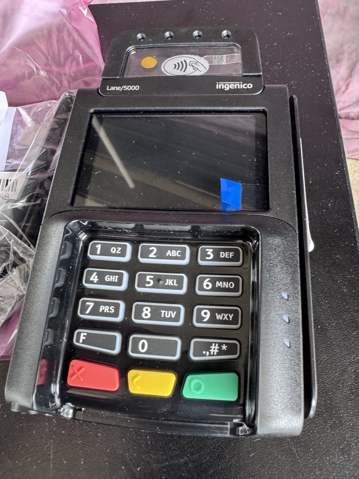 New Ingenico Lane 5000 V3 Payment Terminal w/ PSU, Stylus, Cable, TRB30311573I