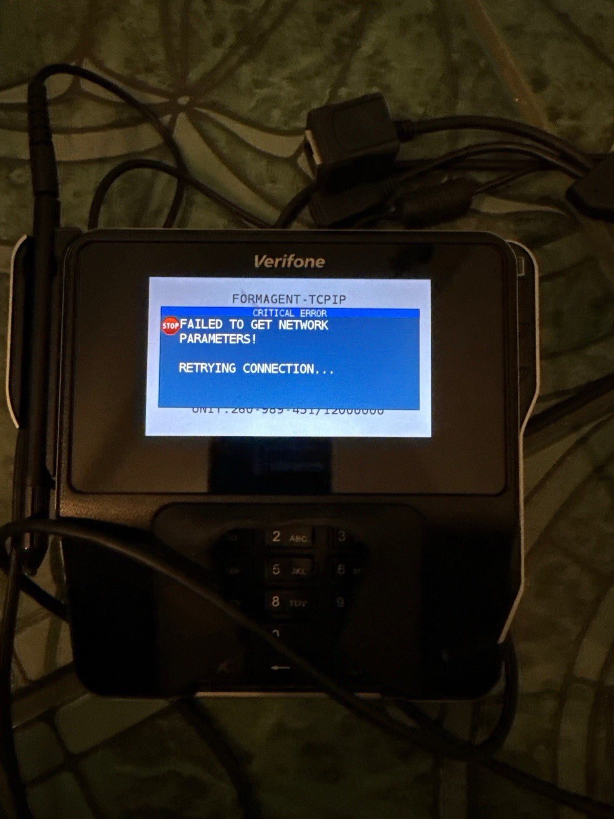 Verifone MX 915 Payment Terminal – Supervisor Unlocked Key Cleared w/ PSU Harnes