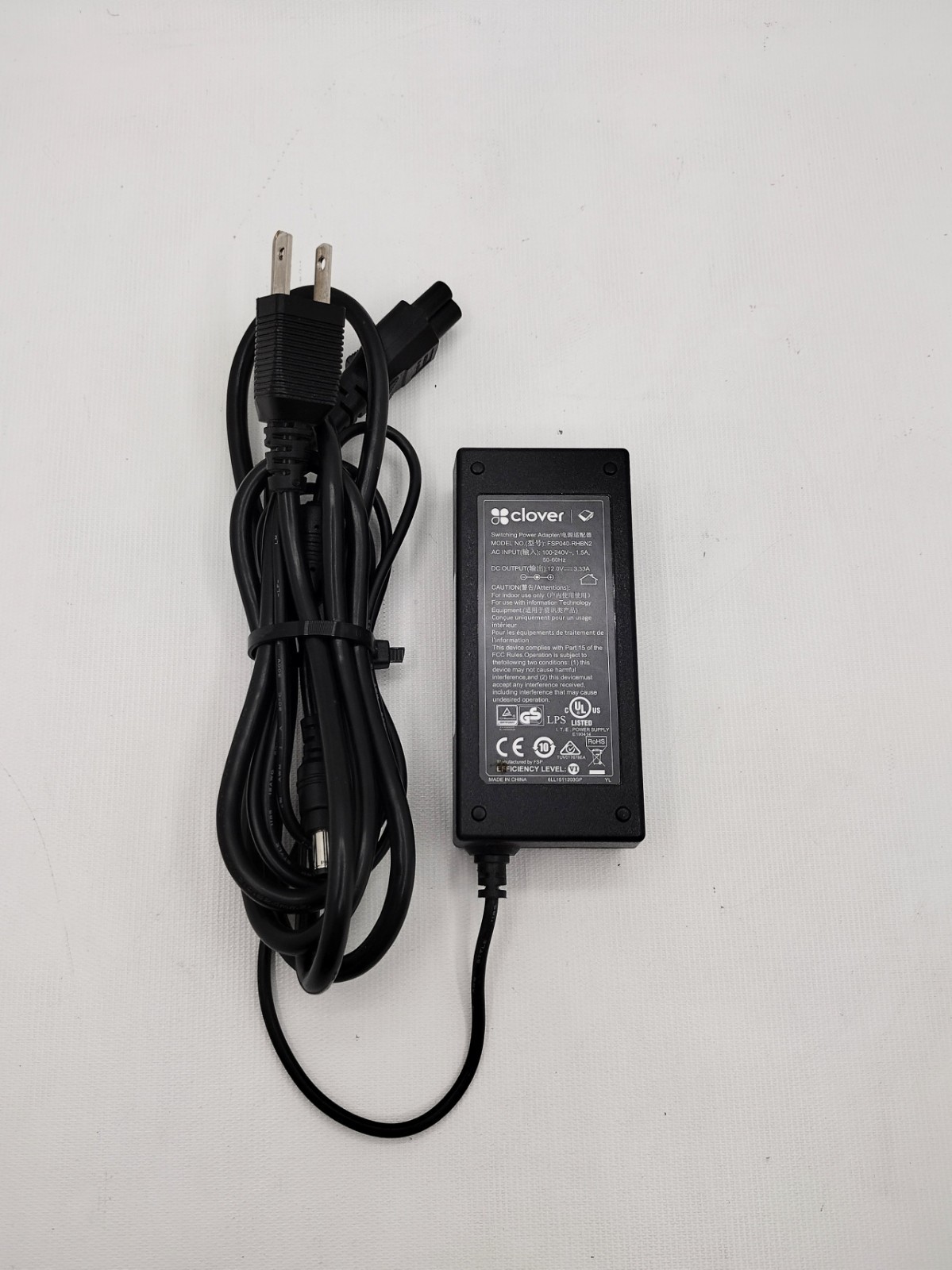 Clover Flex and Clover Mini Power Supply Adapter 12V 3.33A Model: FSP040-RHBN2