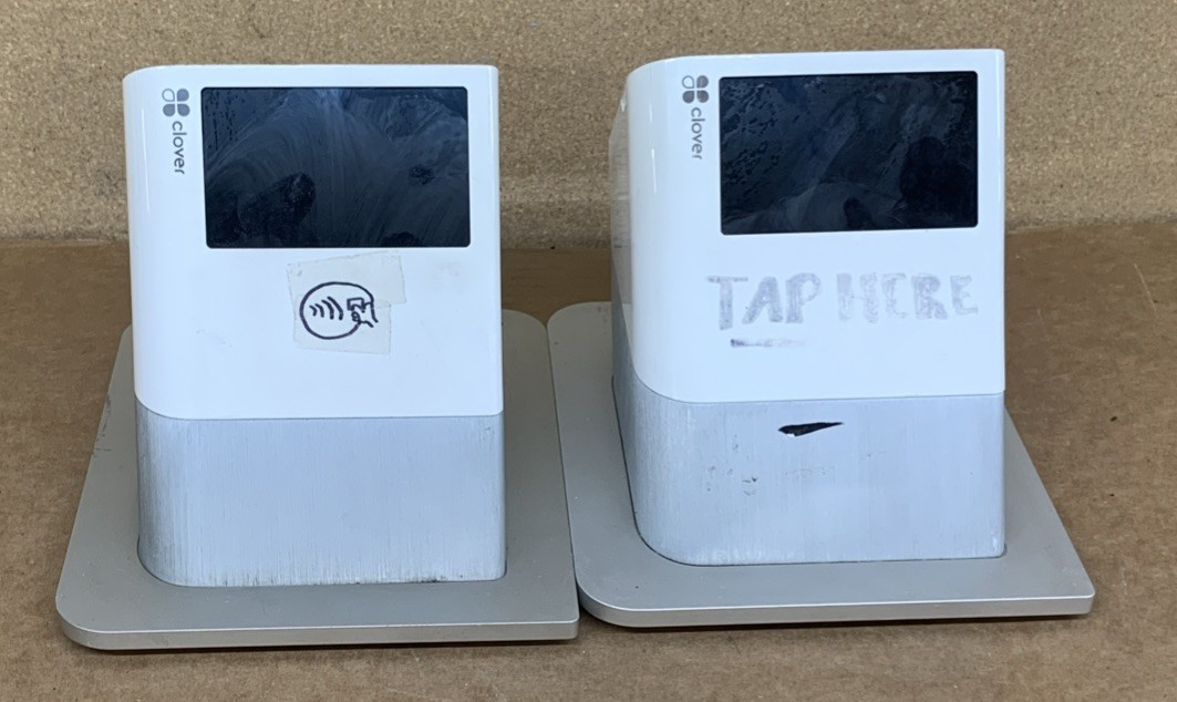 Clover POS P550 Contactless Printer with Customer Facing Display screen Lot Of 8