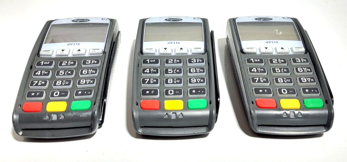 (LOT OF 3) – Ingenico IPP310 Payment Pin Pad Swipe Sale Card Reader Terminal use