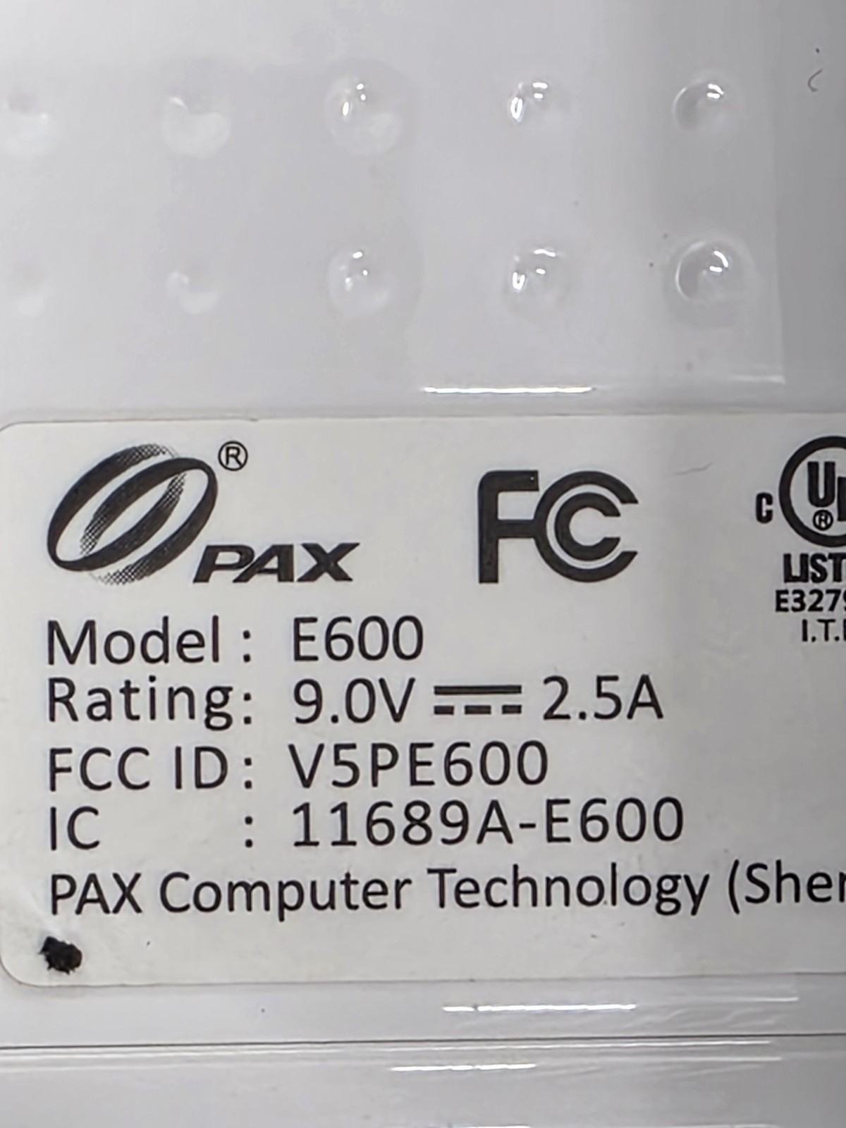 PAX E600 8″ All-In-One Android Terminal E600-A1100-0341-502-EA ~ Factory Reset
