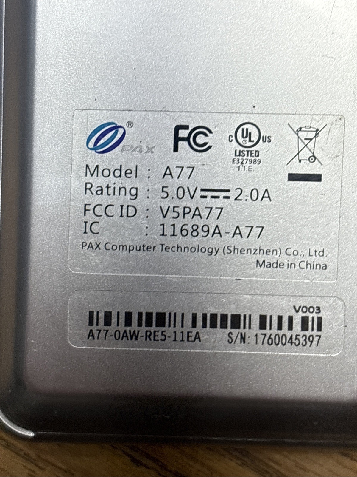 PAX A77 Smart Mini Payment Terminal