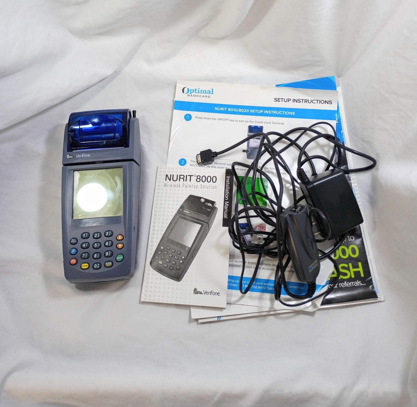 VeriFone Nurit 8020 Wireless Terminal GPRS Credit Debit Card Reader