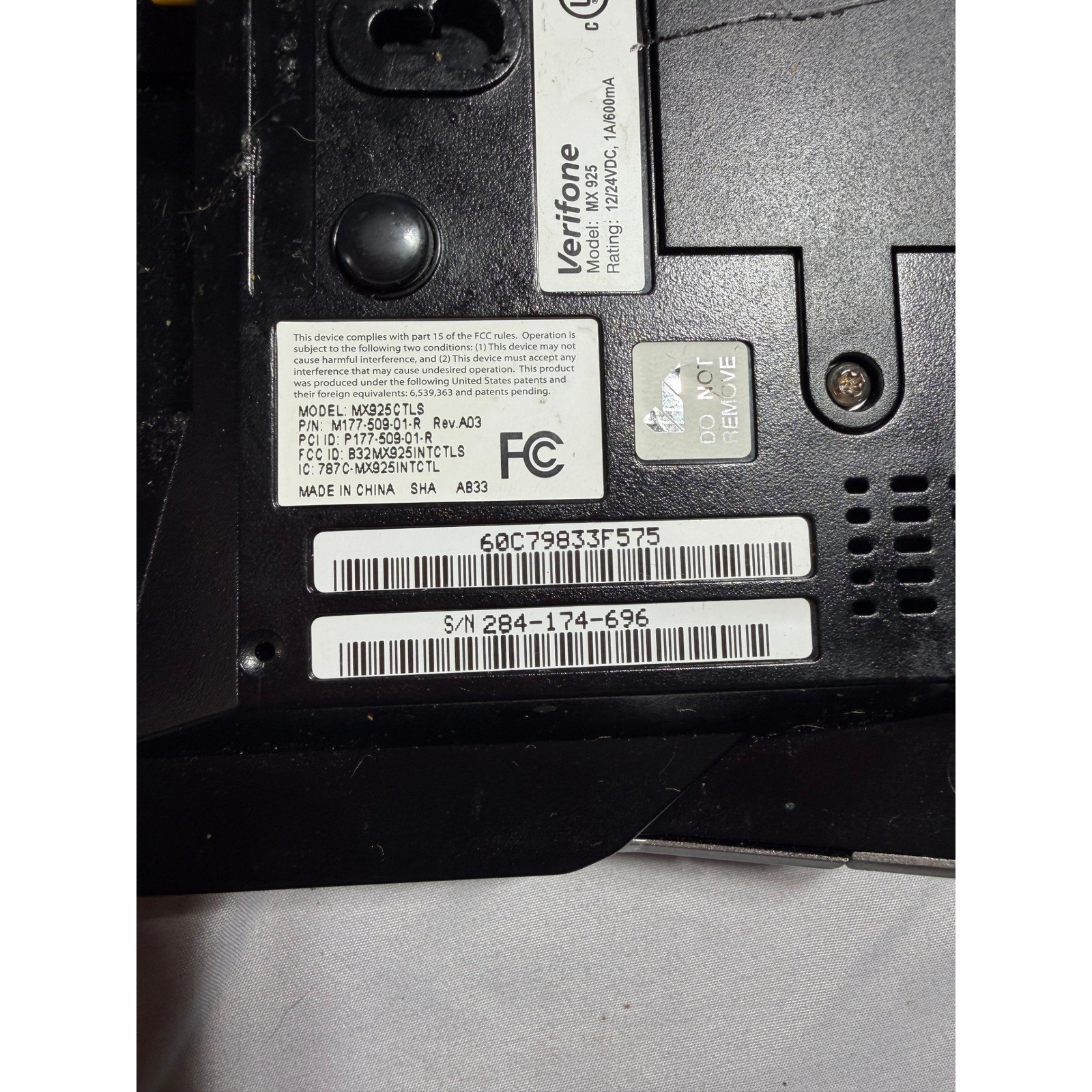 Lot of 3 Verifone MX 925 CTLS Credit Card Terminal Payment POS MX925-CTLS A833