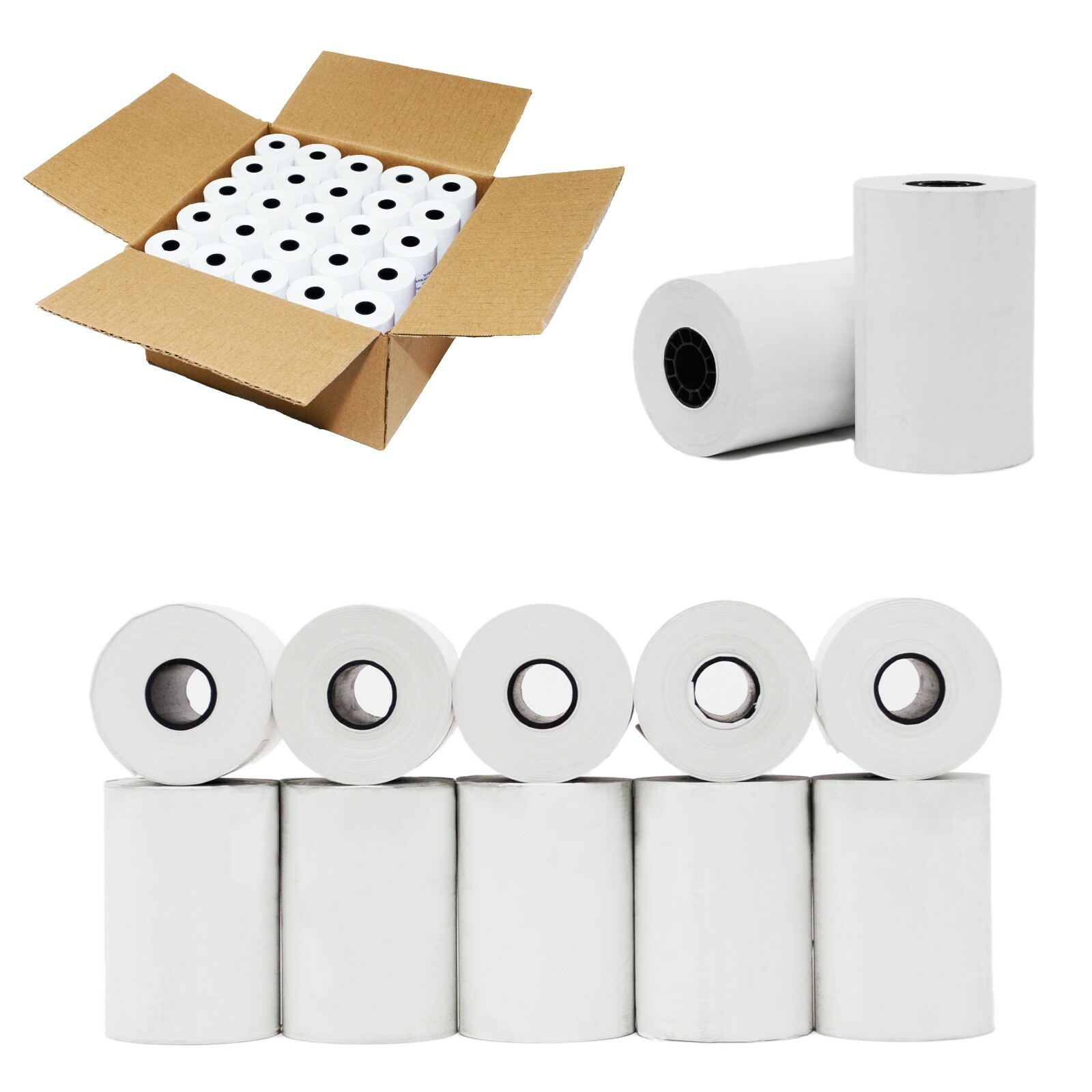 VERIFONE VX520 (2 1/4″ X 70′) THERMAL PAPER ROLLS 100 XL ROLLS FREE SHIPPING